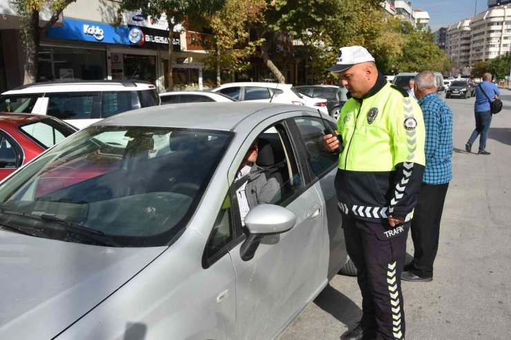 Konya Emniyetinden dronlu “Yaya Önceliği” denetimi