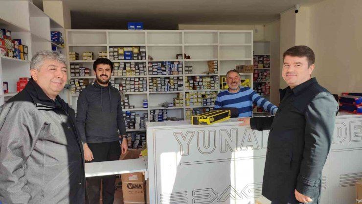 Başkan Dinçer yeni yerindeki sanayi esnafına hayırlı olsun ziyaretinde bulundu