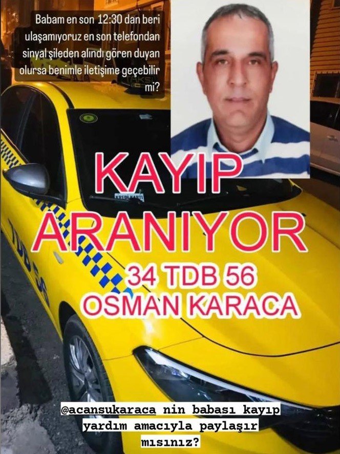 İstanbul’da taksici aracında ölü bulundu
