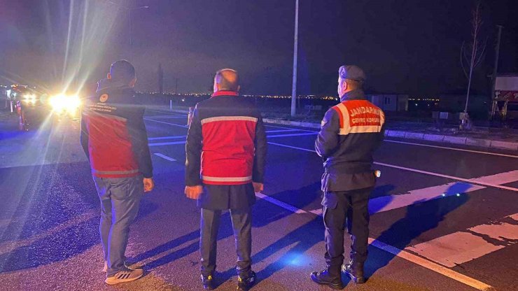 Aksaray jandarması "şap" denetiminde