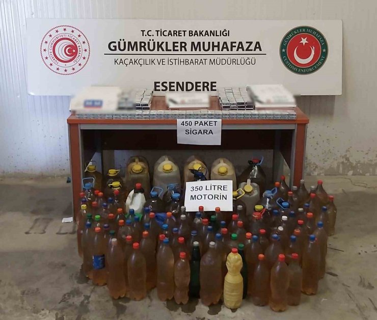 Esendere Gümrük Kapısı’nda 1 milyon 200 bin TL’lik kaçak eşya ele geçirildi