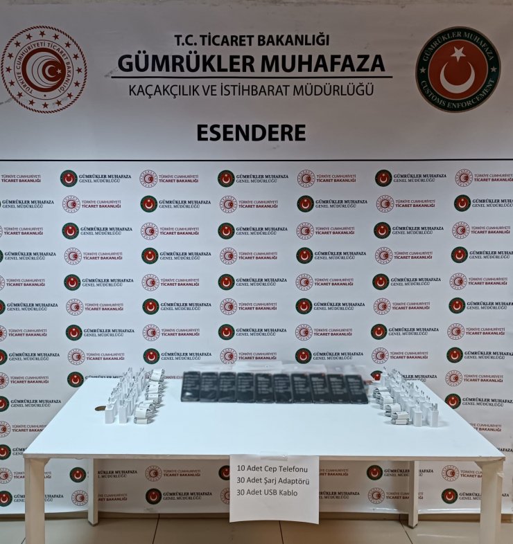 Esendere Gümrük Kapısı’nda 1 milyon 200 bin TL’lik kaçak eşya ele geçirildi