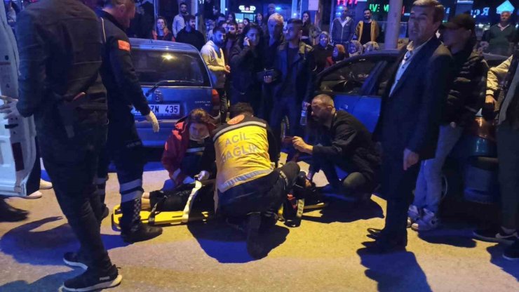 Yayaya çarpan sürücü aracını park edip gitti