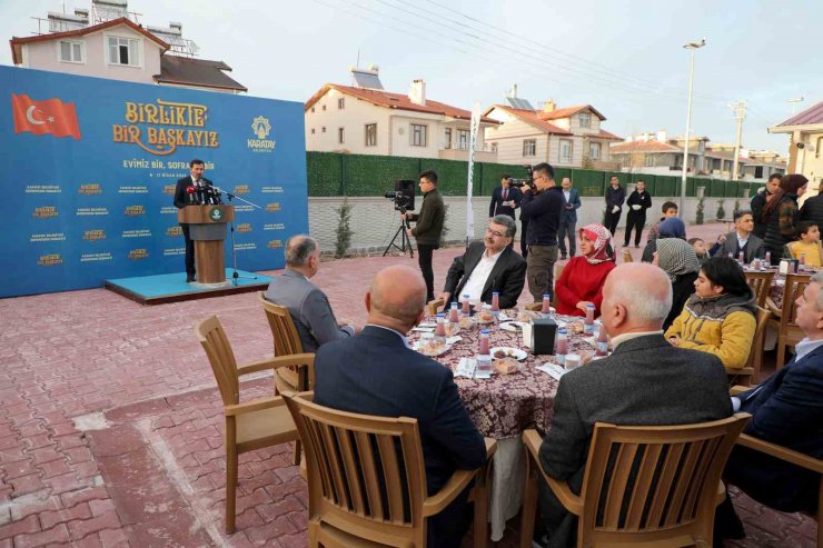 Karatay Belediyesi Konukevi açıldı, depremzede aileler yerleşti