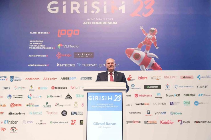 ATO Başkanı Baran, Girişim’23 Zirvesi’nin açılışında konuştu