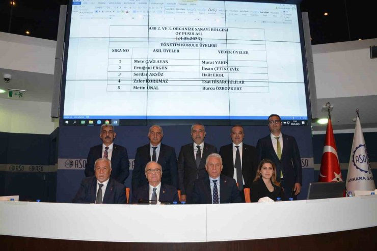 ASO 2. ve 3. OSB Başkanlığı seçiminde Mete Çağlayan güven tazeledi