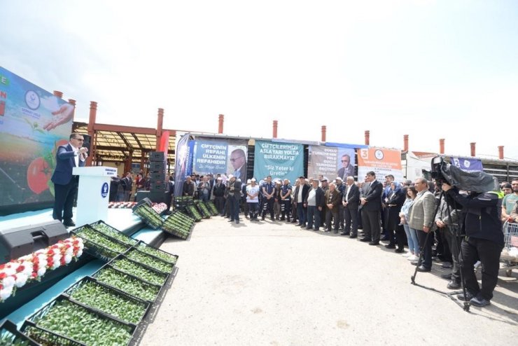 Kahramankazan’da çiftçilere 1 milyon 500 bin fide desteği