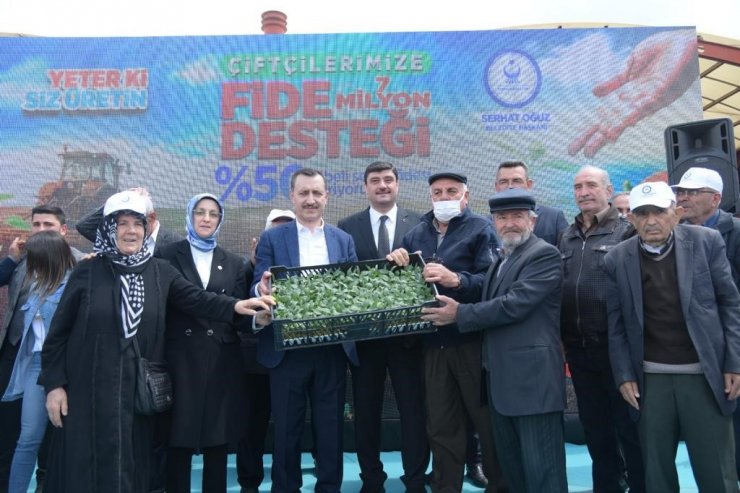Kahramankazan’da çiftçilere 1 milyon 500 bin fide desteği