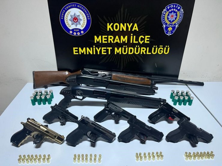 Düğün magandalarına yönelik çalışmalarda cephanelik ele geçirildi