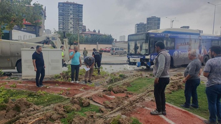 Ankara’da korkutan kaza