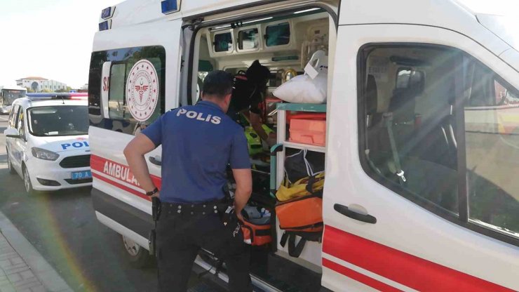 Karaman’da polis aracı ile yabancı plakalı otomobil çarpıştı: 2’si polis 3 yaralı