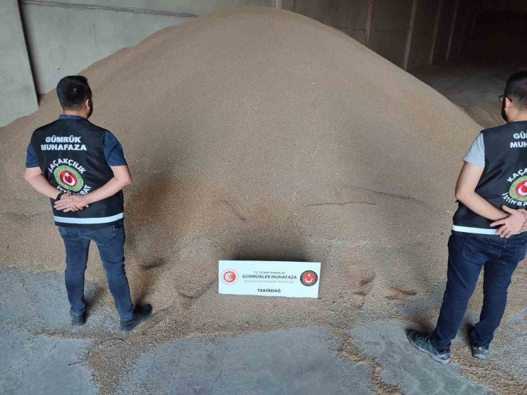 Tekirdağ’da 84 ton ekmek buğdayı ele geçirildi