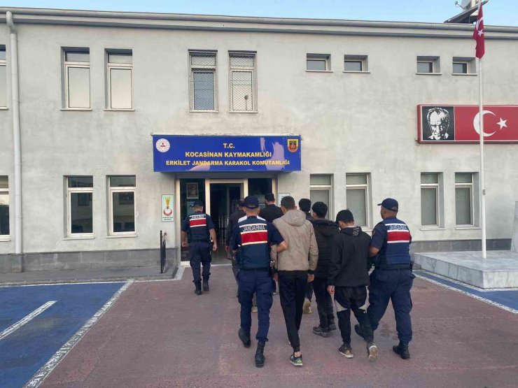 Kayseri’de 7 düzensiz göçmen yakalandı