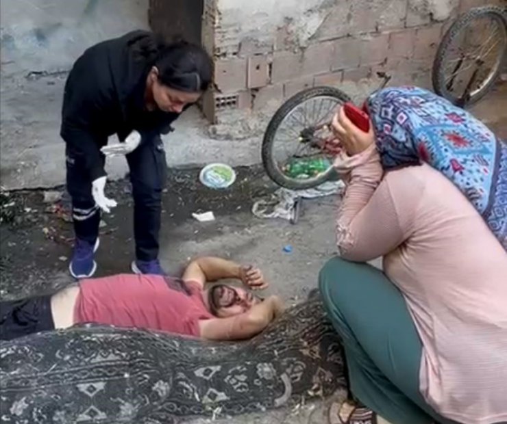 Aksaray’da 3. kattan düşen kişi ağır yaralandı