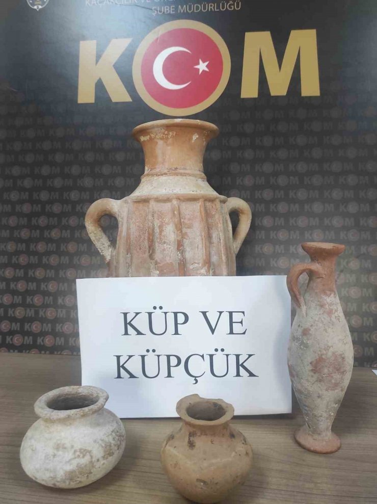 Nevşehir’de 26 parça tarihi eser ele geçirildi