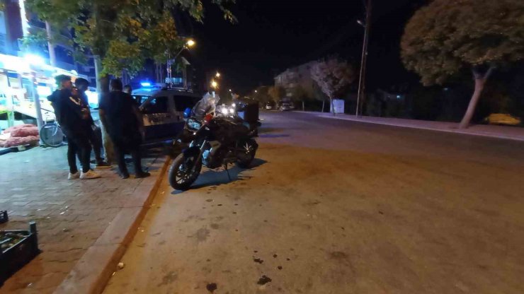 Konya’da motosikletli polislerin kaza yaptığı anlar kameralara yansıdı
