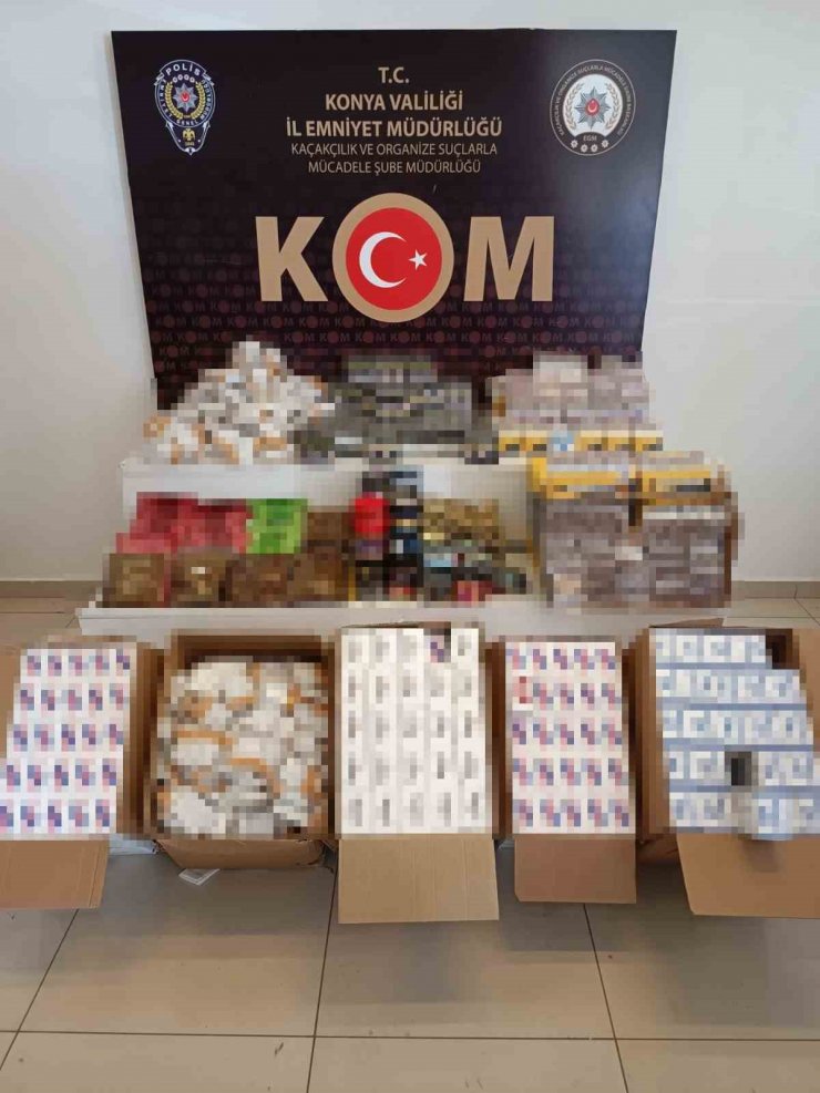 Konya’da kaçakçılık operasyonu: 6 gözaltı