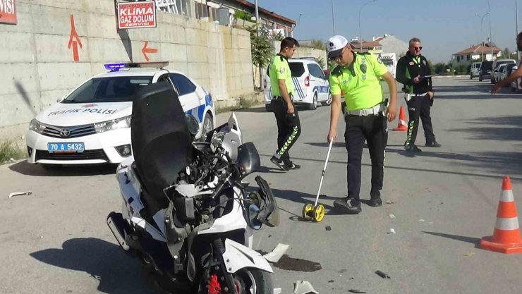 Karaman’da kamyonetle çarpışan motosikletli öğrenci ağır yaralandı
