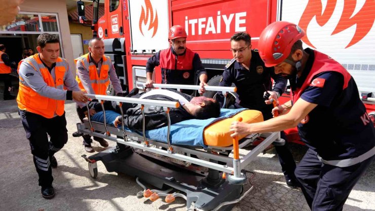 Tatbikat gerçeğini aratmadı