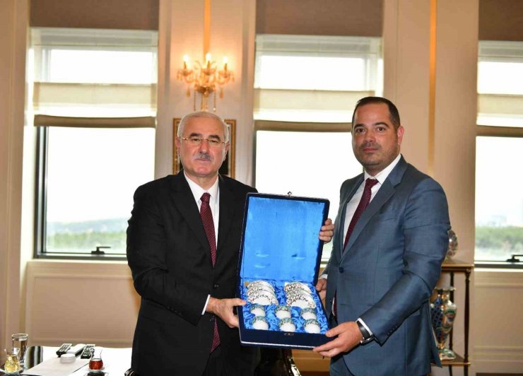 Başkan Akarca, Bulgaristan Cumhuriyeti İçişleri Bakanı Stoyanov’u kabul etti