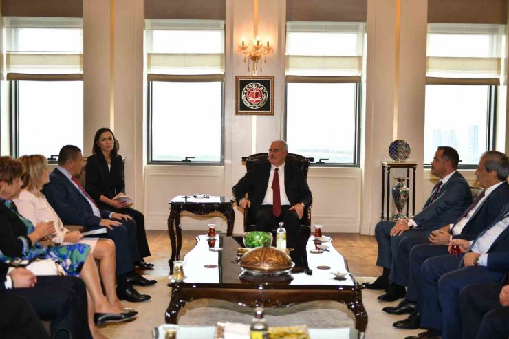 Başkan Akarca, Bulgaristan Cumhuriyeti İçişleri Bakanı Stoyanov’u kabul etti