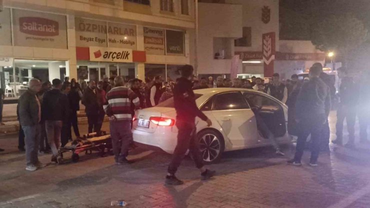 Hastaneye yetişmek isterken kaza yaptı, o anlar kameraya yansıdı