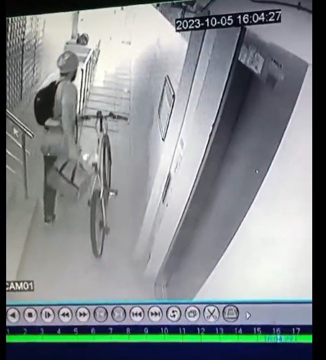 Eskişehir’de 25 saniyede bisiklet hırsızlığı
