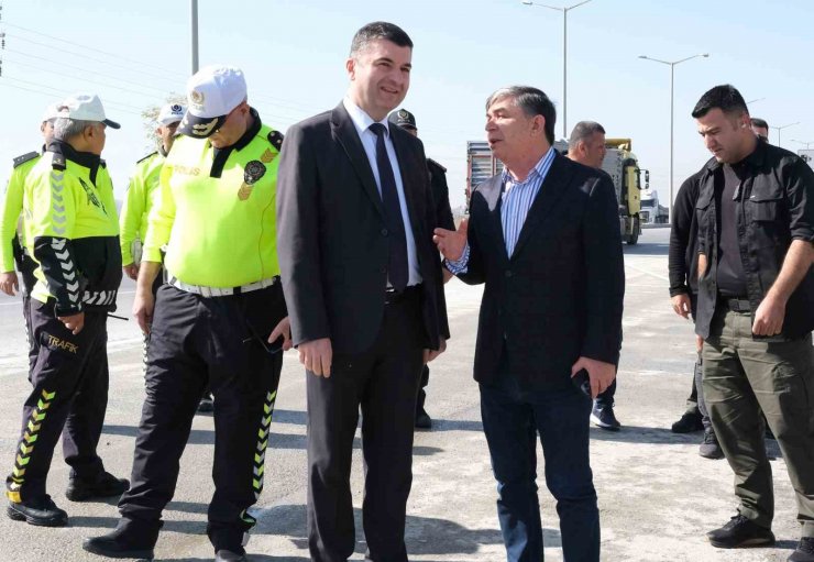 Trafik Başkanı Ayhan, Konya’da araçlara yönelik denetime katıldı
