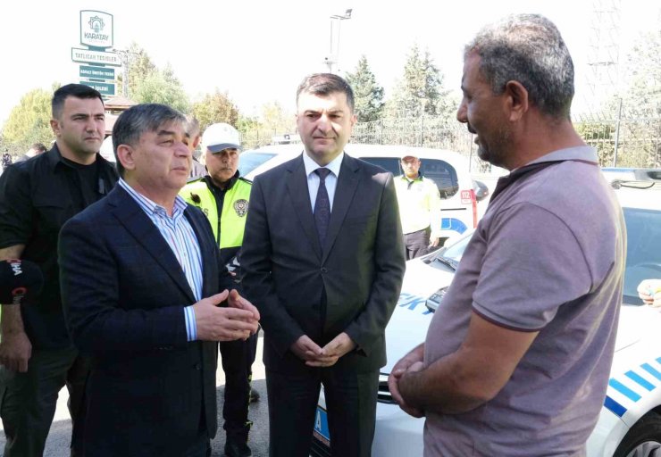 Trafik Başkanı Ayhan, Konya’da araçlara yönelik denetime katıldı