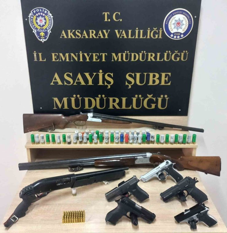 Aksaray’da 1 haftalık uygulamada 12 şüpheli tutuklandı