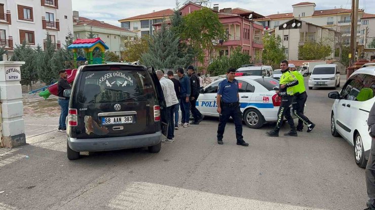 Aksaray’da şüpheli-polis kovalamacası