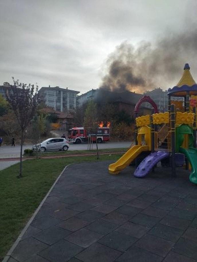 Ankara’da gecekondu yangını paniğe neden oldu