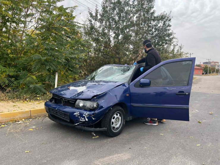 Aksaray’da otomobil ile motosiklet çarpıştı: 2 yaralı