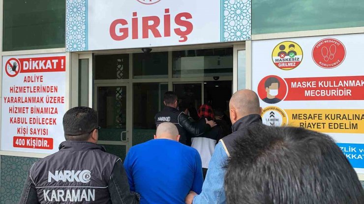 Karaman’da uyuşturucu ticaretinden 4 kişi tutuklandı