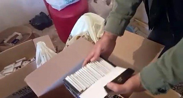 Kaçakçılık operasyonunda 20 bin adet dolu makaron ele geçirildi