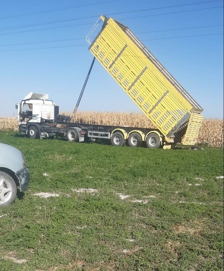 Damperi yüksek gerilim hattına temas eden kamyon şoförü hayatını kaybetti