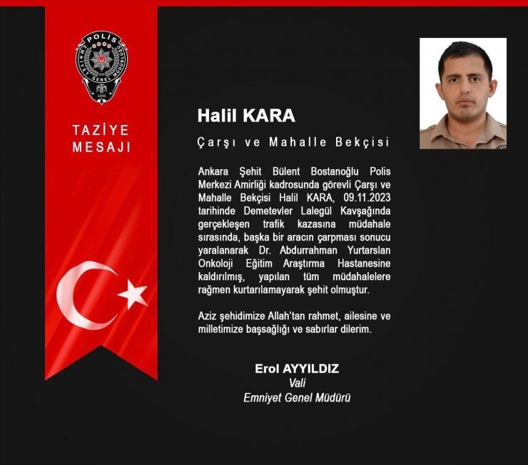 Denetim noktasında bir bekçinin şehit olduğu kazanın görüntüleri ortaya çıktı