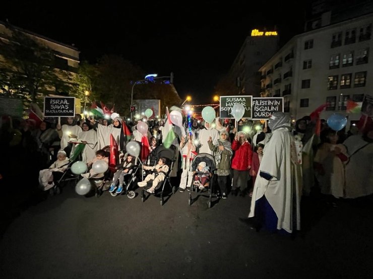 Ankara’da Filistin’e destek yürüyüşü