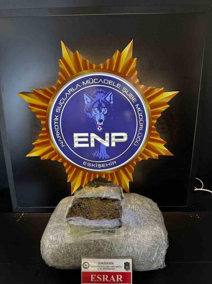 Eskişehir’de 5 kilo 325 gram esrar ele geçirildi