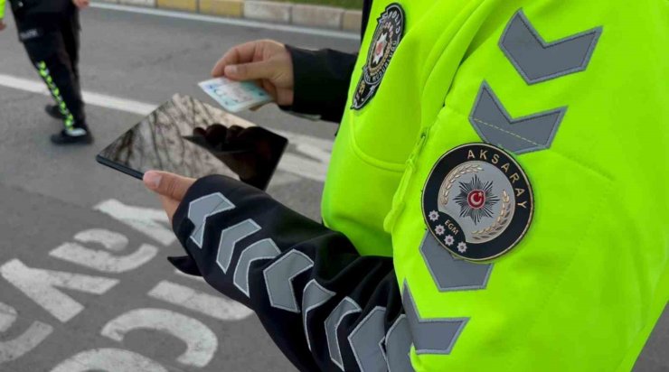Aksaray polisinden dron ile şok uygulama
