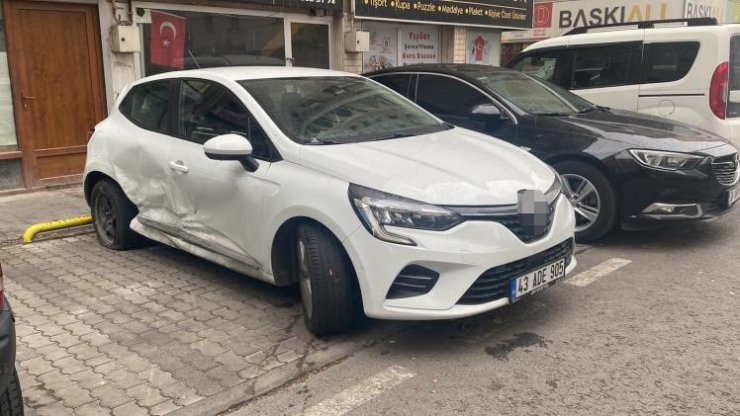 2 kişinin yaralandığı kaza kamerada