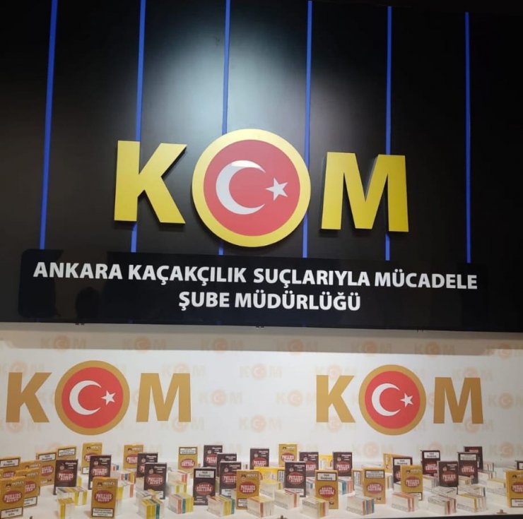 Ankara’da kaçak sigara ve makaron operasyonu: 454 bin 151 adet ürün ele geçirildi