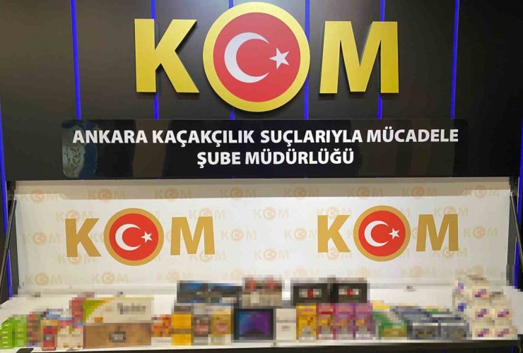 Ankara’da kaçak sigara ve makaron operasyonu: 454 bin 151 adet ürün ele geçirildi