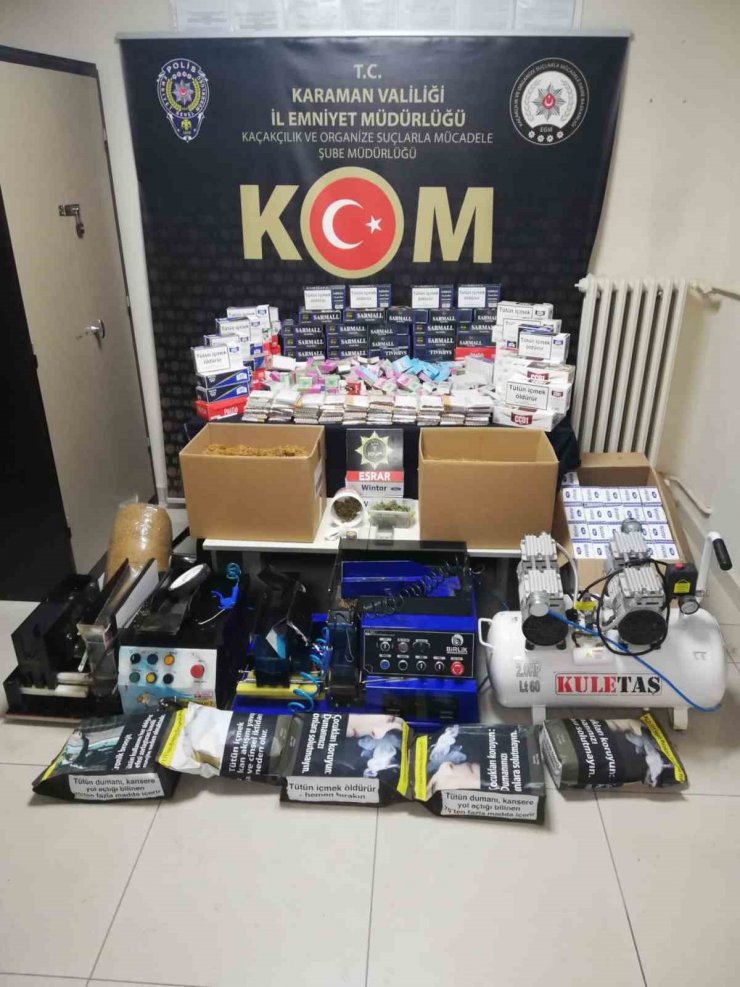 Karaman’da uyuşturucudan yakalanan 4 kişi tutuklandı