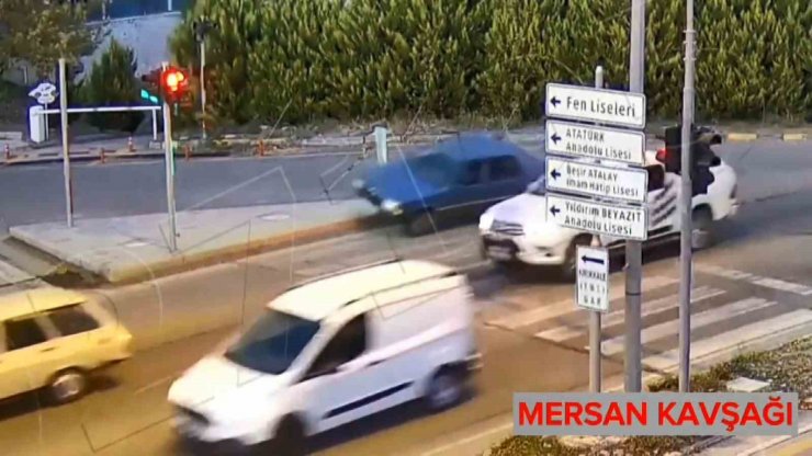 Kırıkkale’de trafik kameraları kamerada: Sürücülerin dikkatsizliği pes dedirtti
