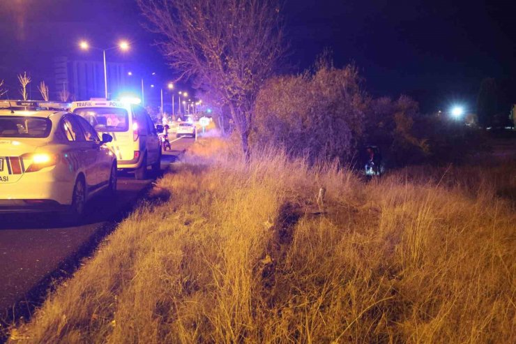 Kontrolden çıkan araç şarampole uçtu: 1 yaralı