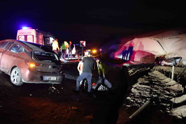 Nevşehir’de alkollü sürücü zincirleme kazaya neden oldu: 2 yaralı