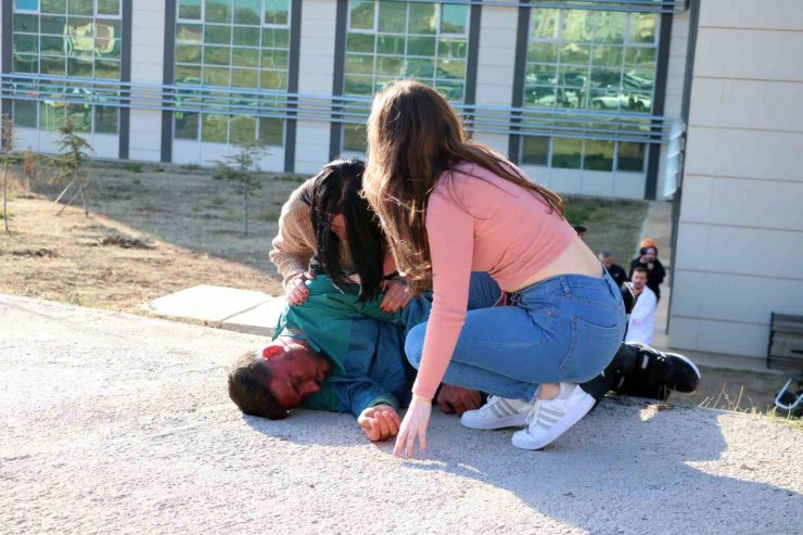 Yozgat’ta film sahnelerini aratmayan tatbikat