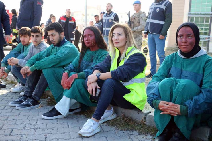 Yozgat’ta film sahnelerini aratmayan tatbikat