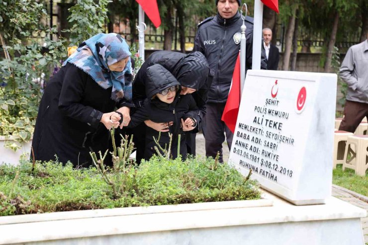 Konya’da şehit polis Ali Teke anısına lokma dağıtıldı